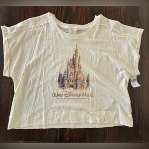 Disney World | 50th Anniversary Cinderella‎ Castle | Crop Tee Large | BNWT